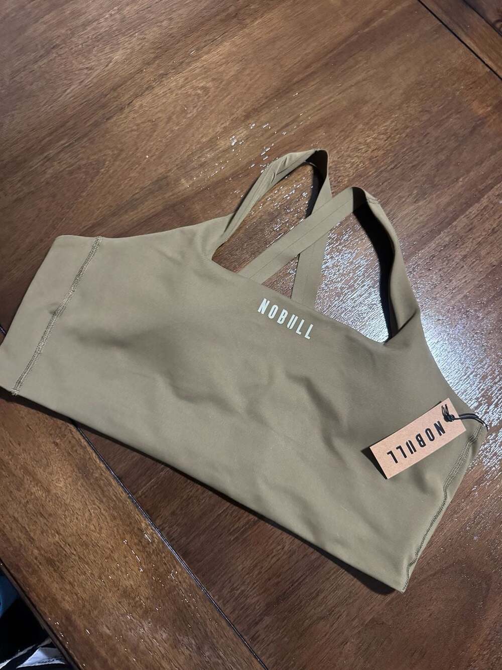 NOBULL Tactical Green Longline Sports Bra XL